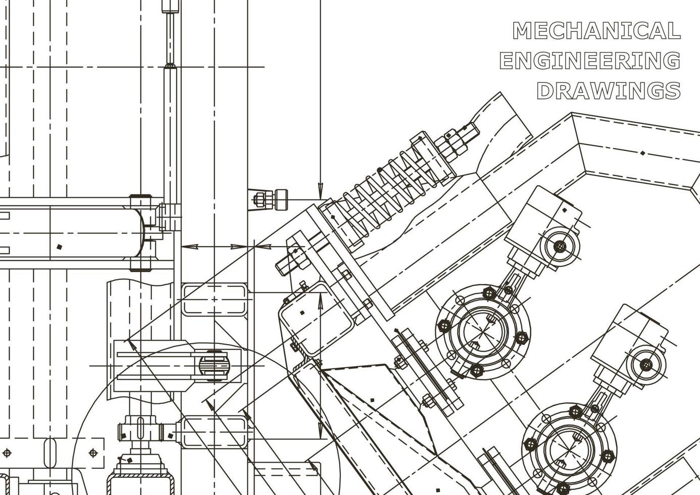 Cover. Vector engineering drawings. Mechanical instrument making. Technical abstract backgrounds. Technical illustration