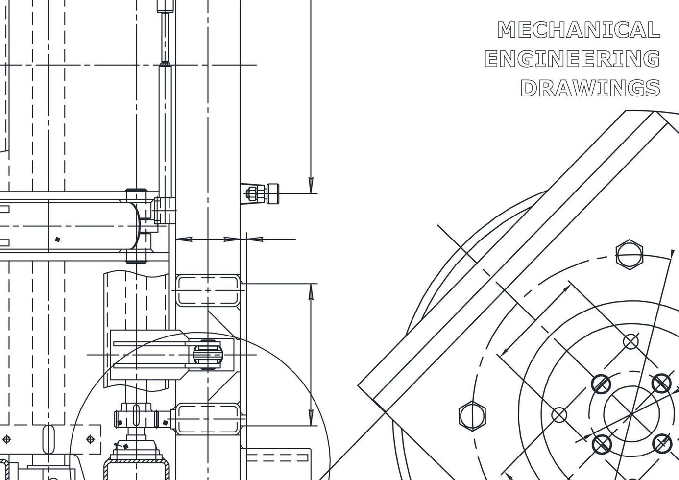 Cover. Vector engineering drawings. Mechanical instrument making. Technical abstract backgrounds. Technical illustration