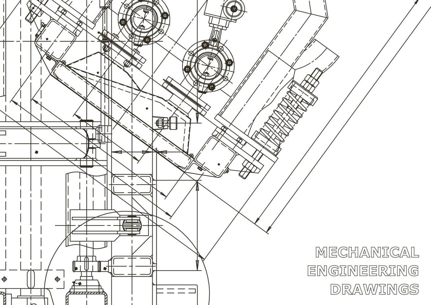 Cover. Vector engineering drawings. Mechanical instrument making. Technical abstract backgrounds. Technical illustration