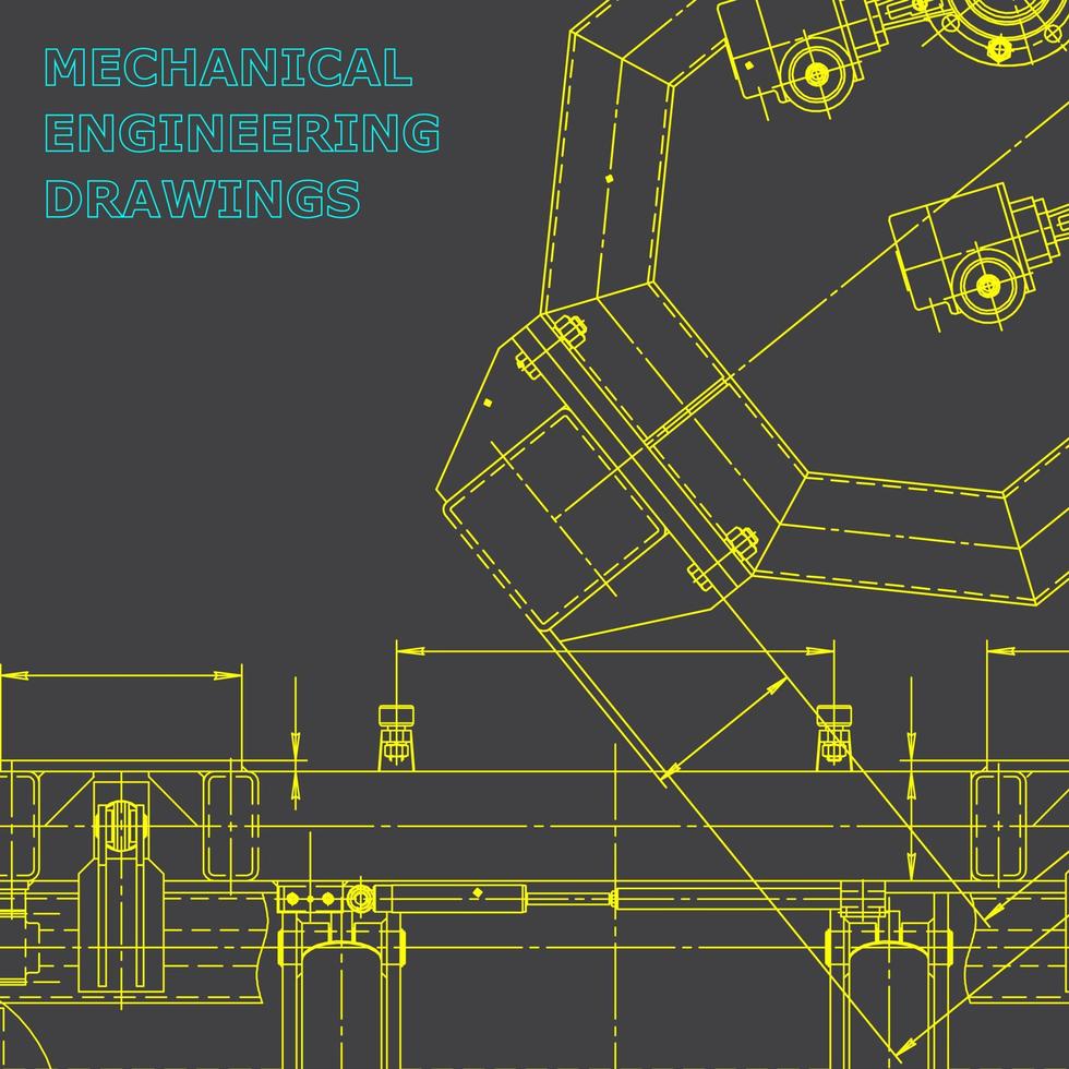 Computer aided design systems. Machine-building industry. Corporate Identity vector