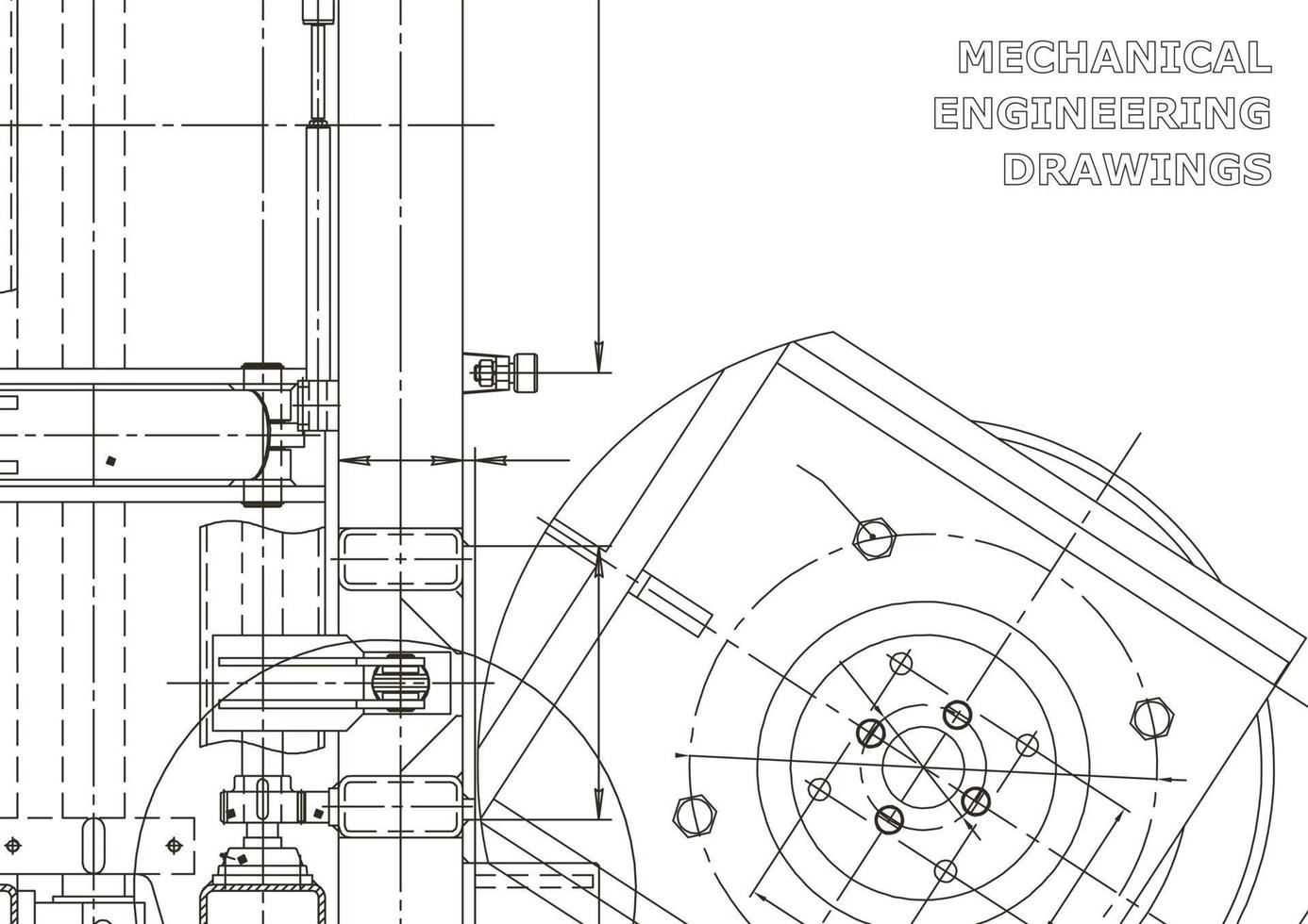 Cover. Vector engineering drawings. Mechanical instrument making. Technical abstract backgrounds. Technical illustration