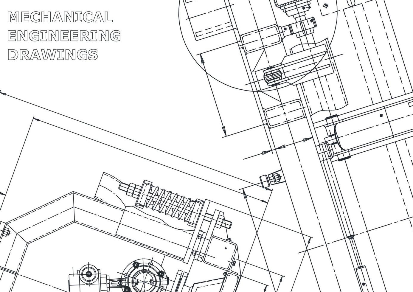 Cover. Vector engineering drawings. Mechanical instrument making. Technical abstract backgrounds. Technical illustration