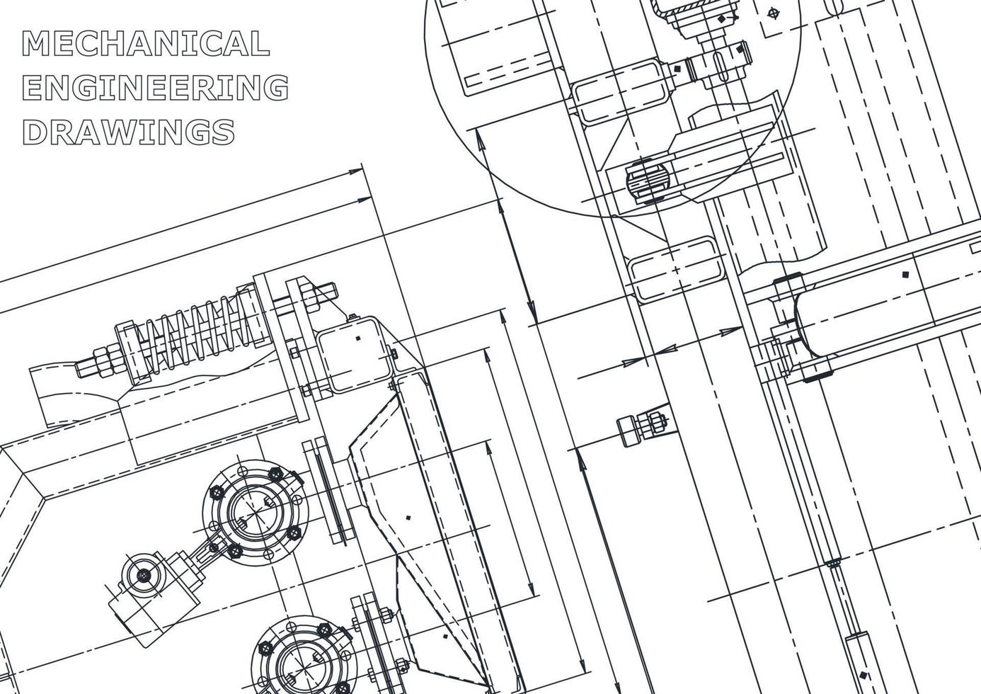 Cover. Vector engineering drawings. Mechanical instrument making. Technical abstract backgrounds. Technical illustration