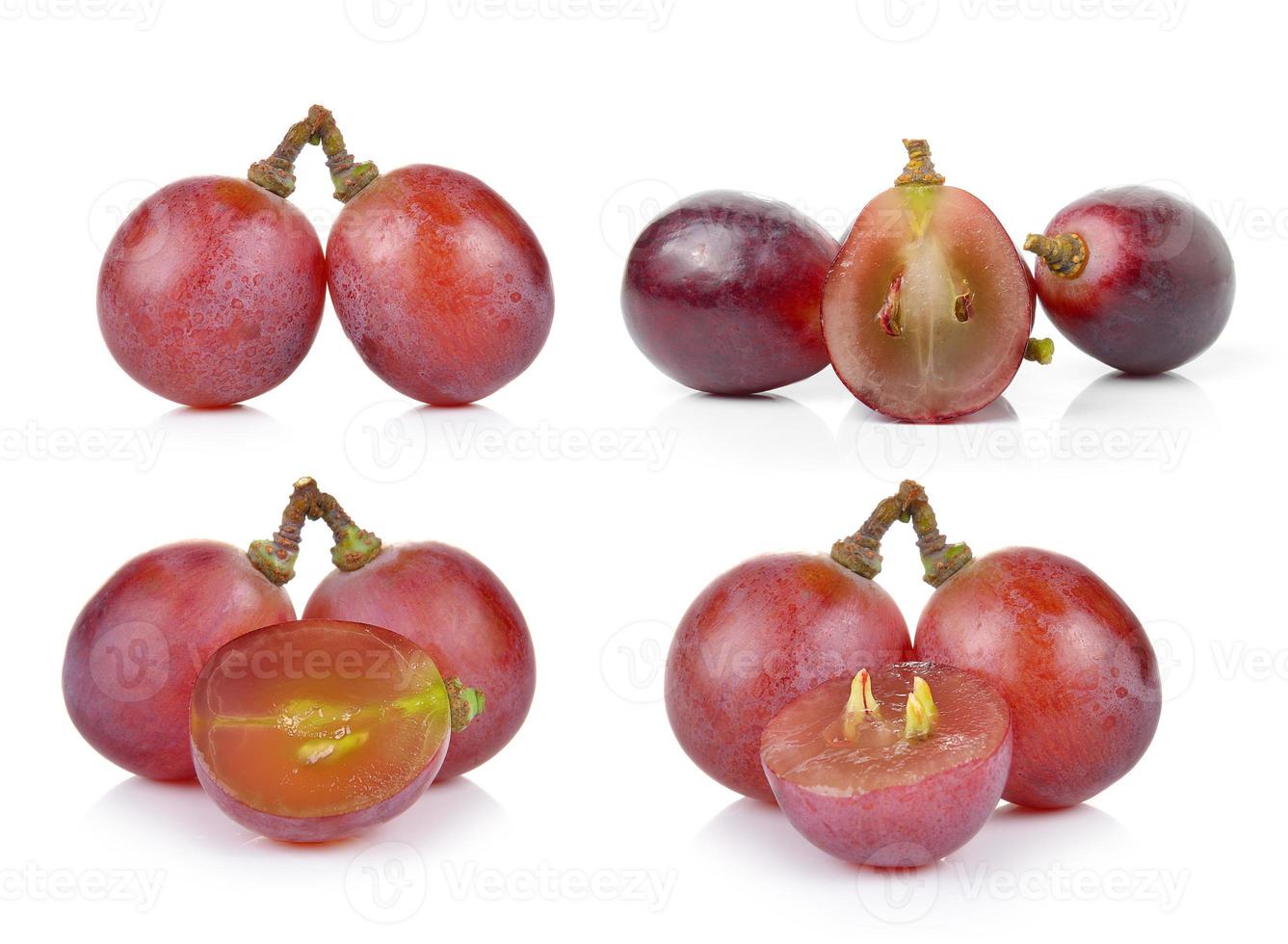 grapes isolated on over white background photo