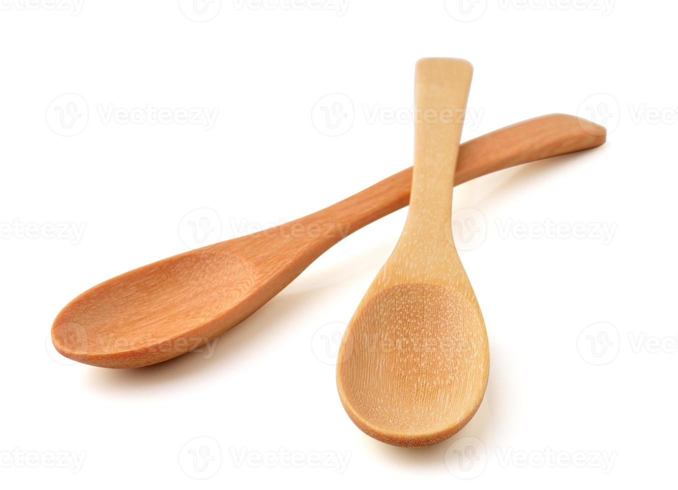Wooden Spoon isolated on white background photo