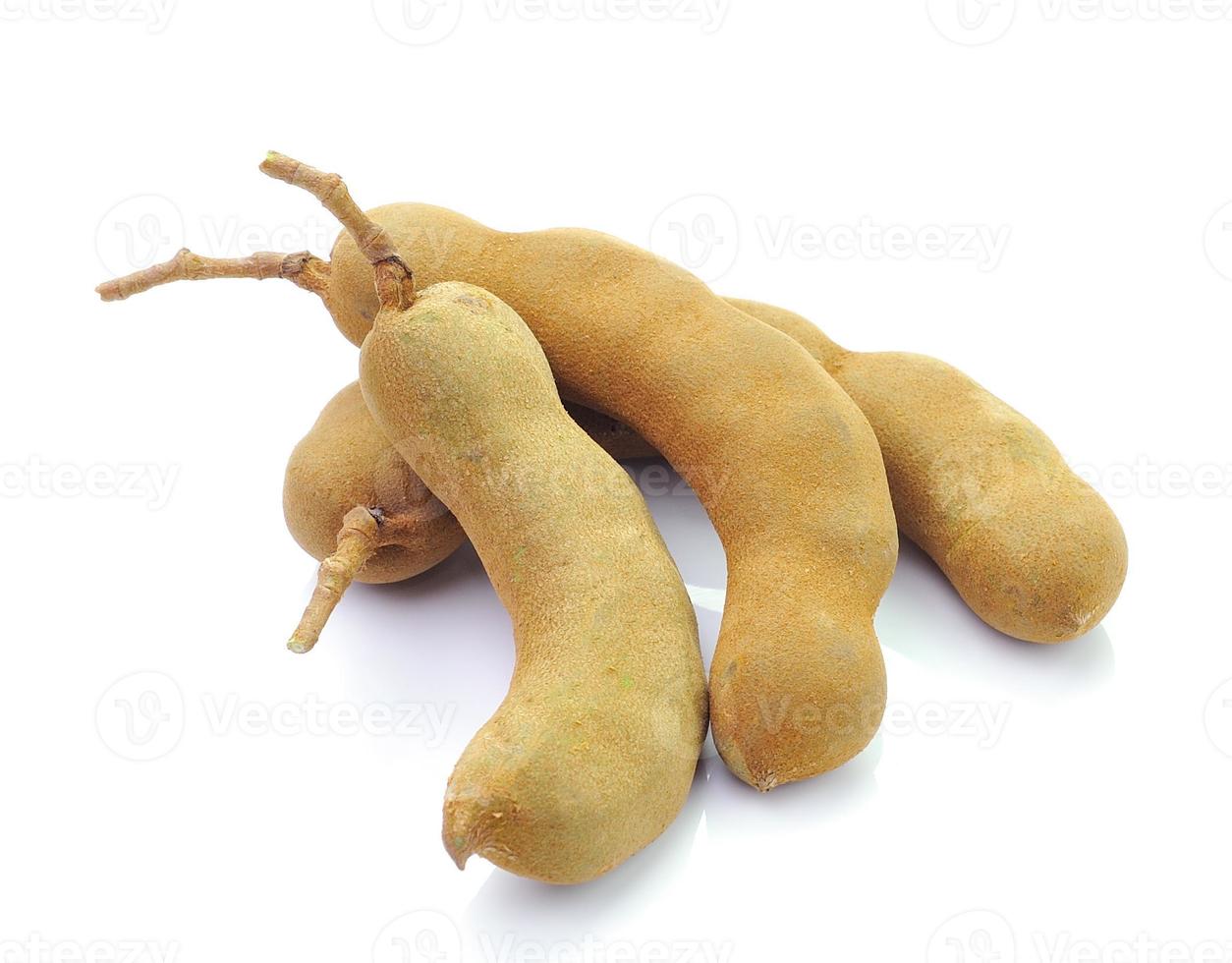 Tamarind isolated on white background photo