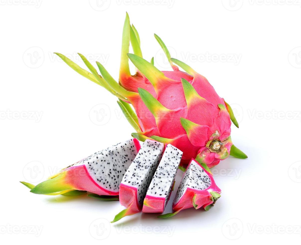 Dragon Fruit isolated on white background. photo