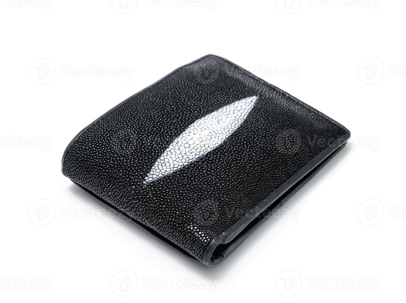 Wallet close up on white background photo