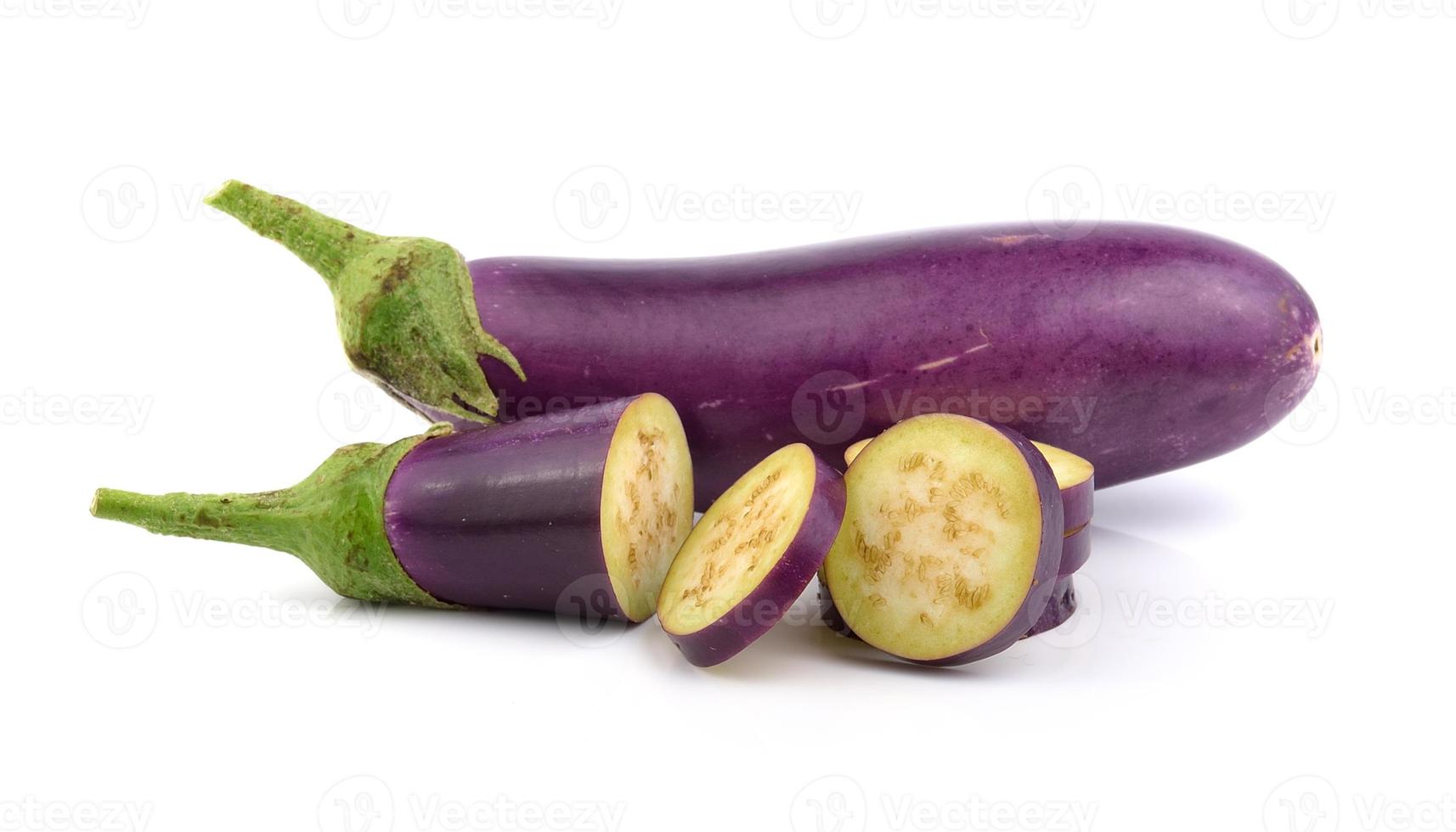 eggplant isolated on a white background photo