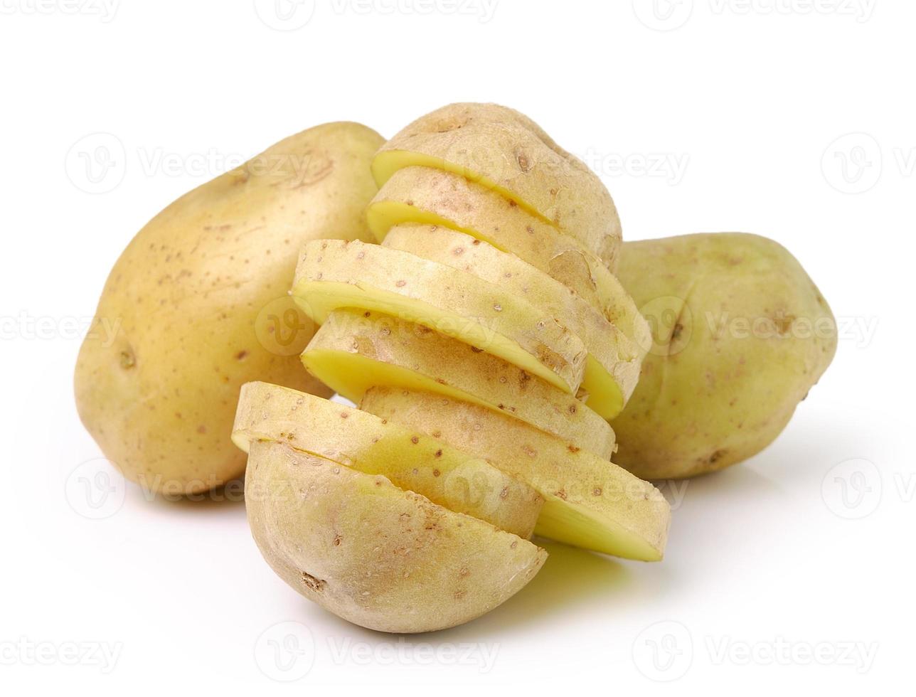 potato isolated on white background photo