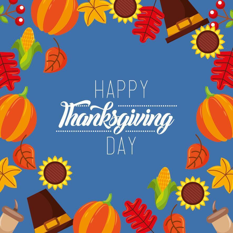 Happy thanksgiving day vector design