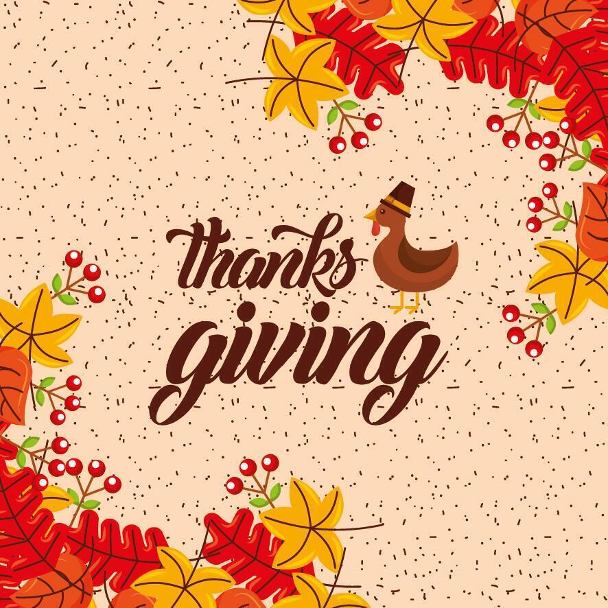 Happy thanksgiving day vector design