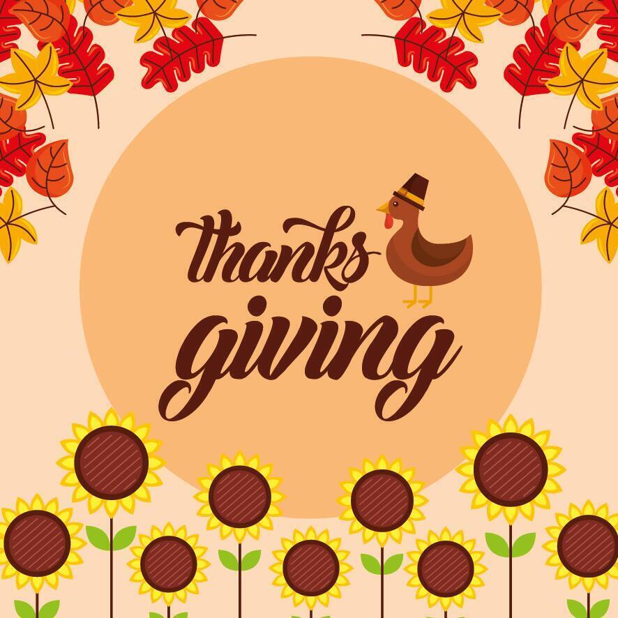 Happy thanksgiving day vector design