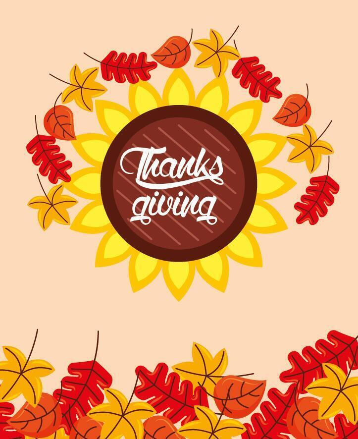 Happy thanksgiving day vector design