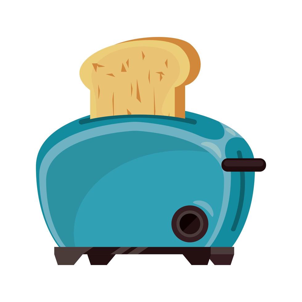 bread toaster appliance electric icon vector