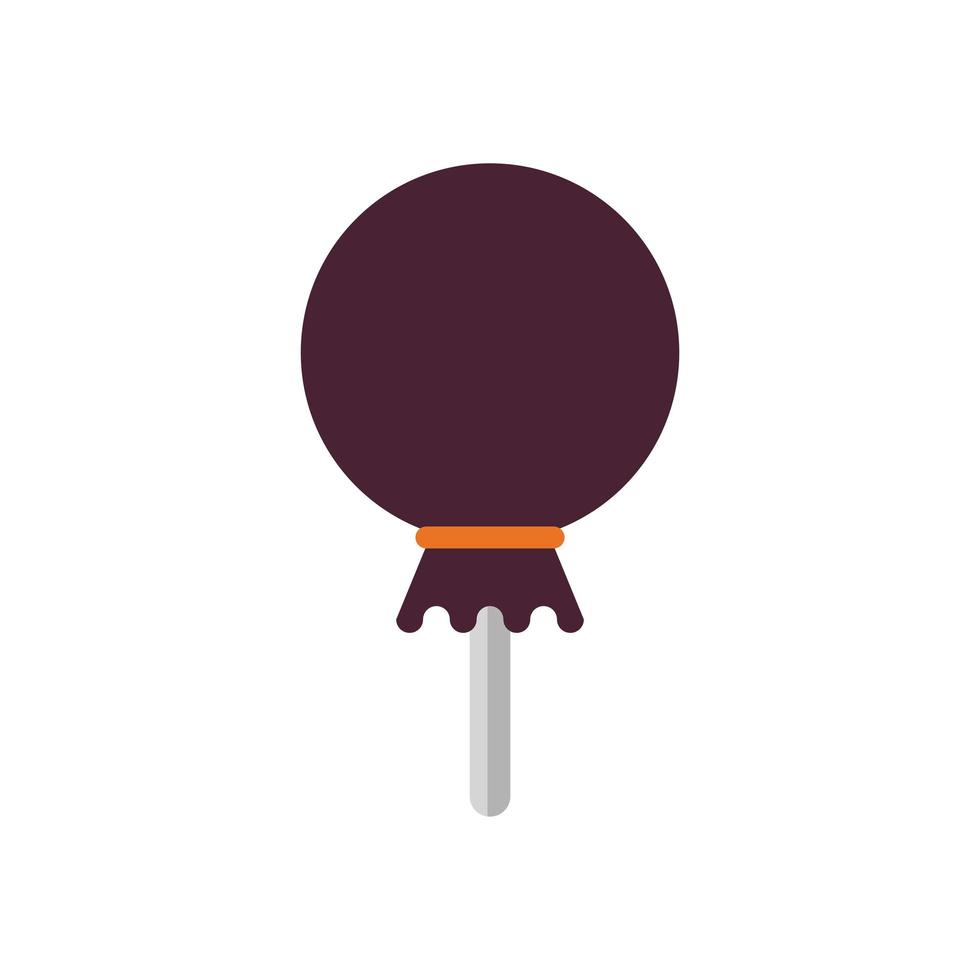 sweet lollipop halloween flat style icon vector