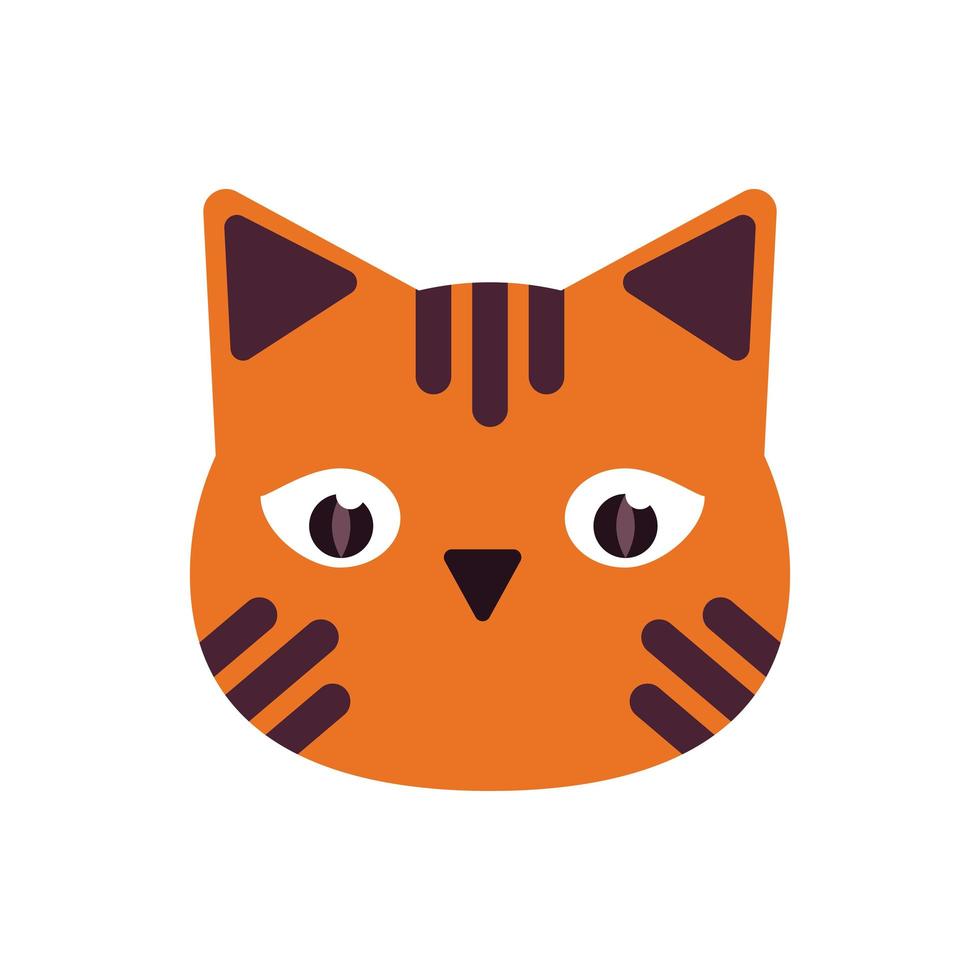 icono de estilo plano de cabeza de gato de halloween 4160563 Vector en  Vecteezy