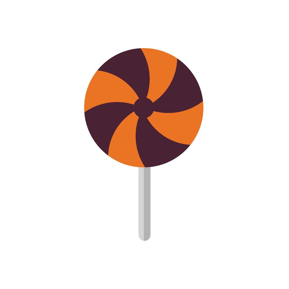 sweet lollipop halloween flat style icon vector