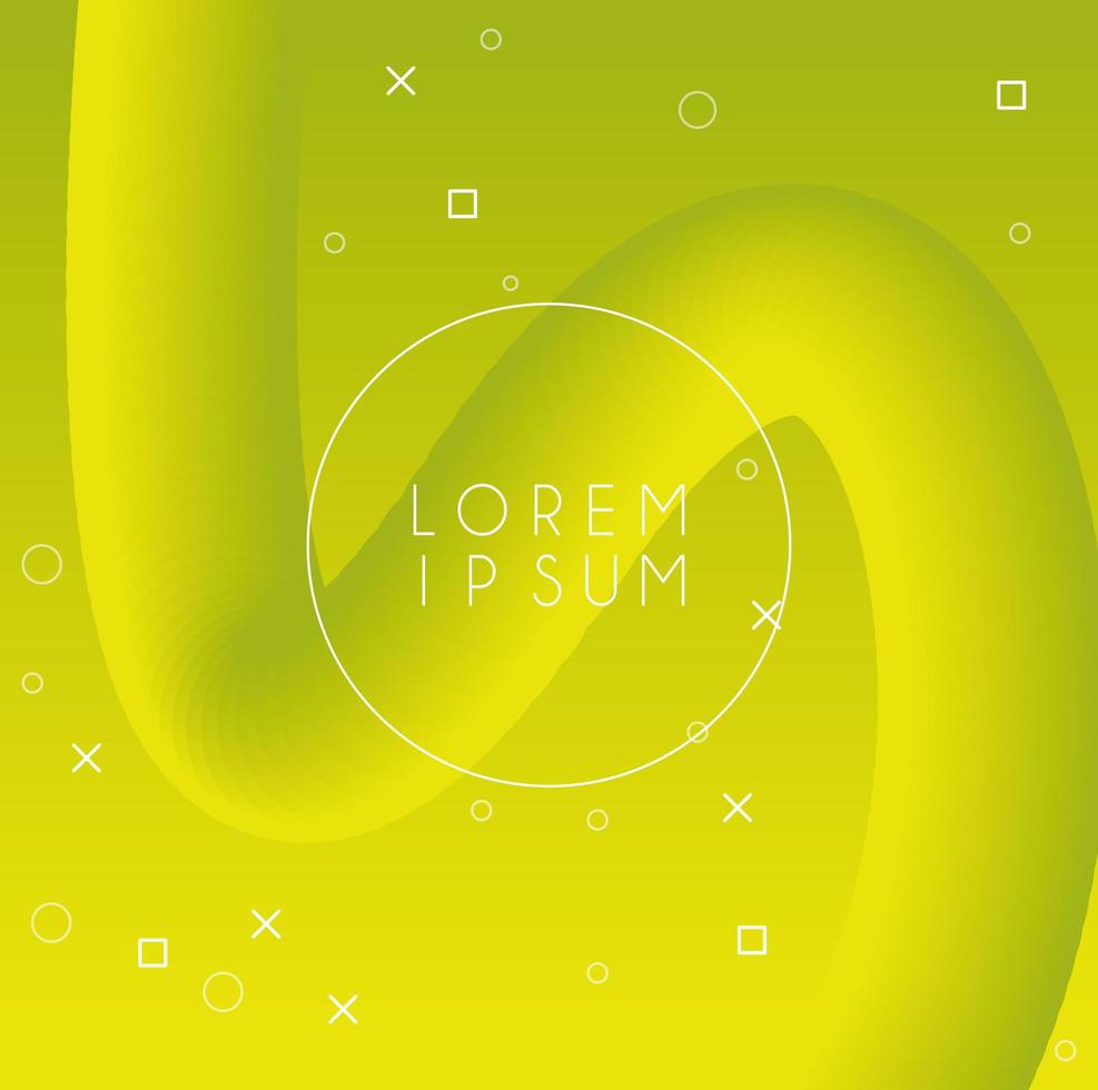vibrant colors and dinamic background with circular frame vector