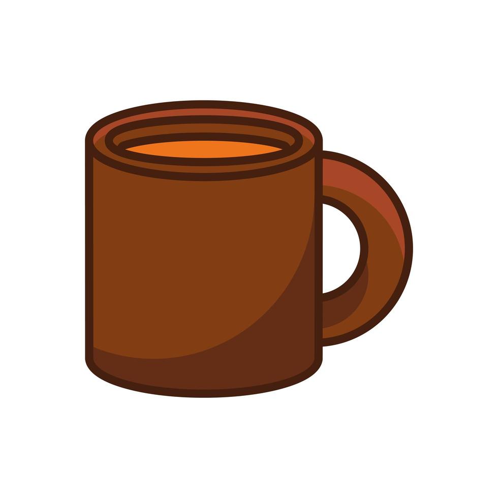 ceramic mug of beverage icon vector