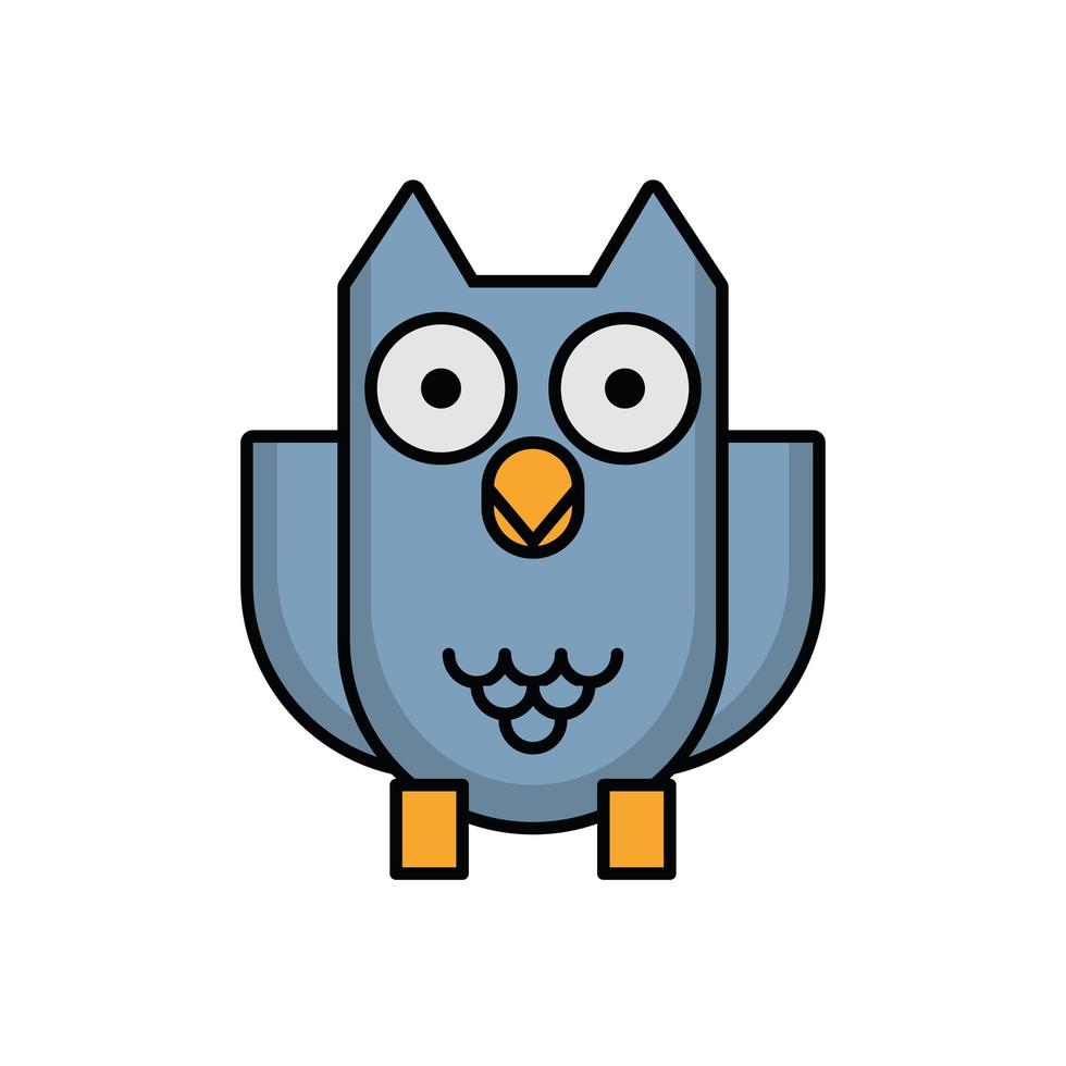 halloween owl bird animal icon vector