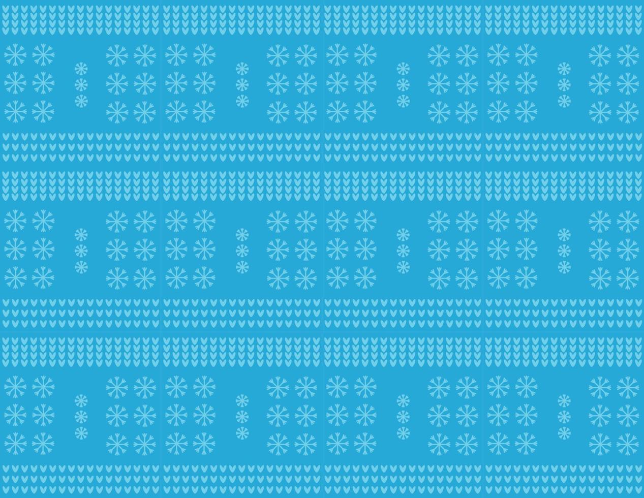 fondo azul de invierno como en un suéter de punto vector