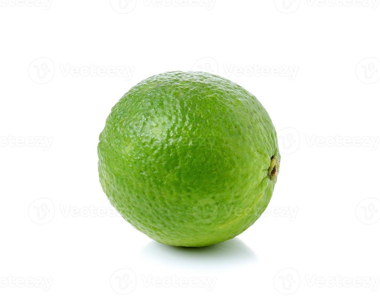 fresh lime on white background photo