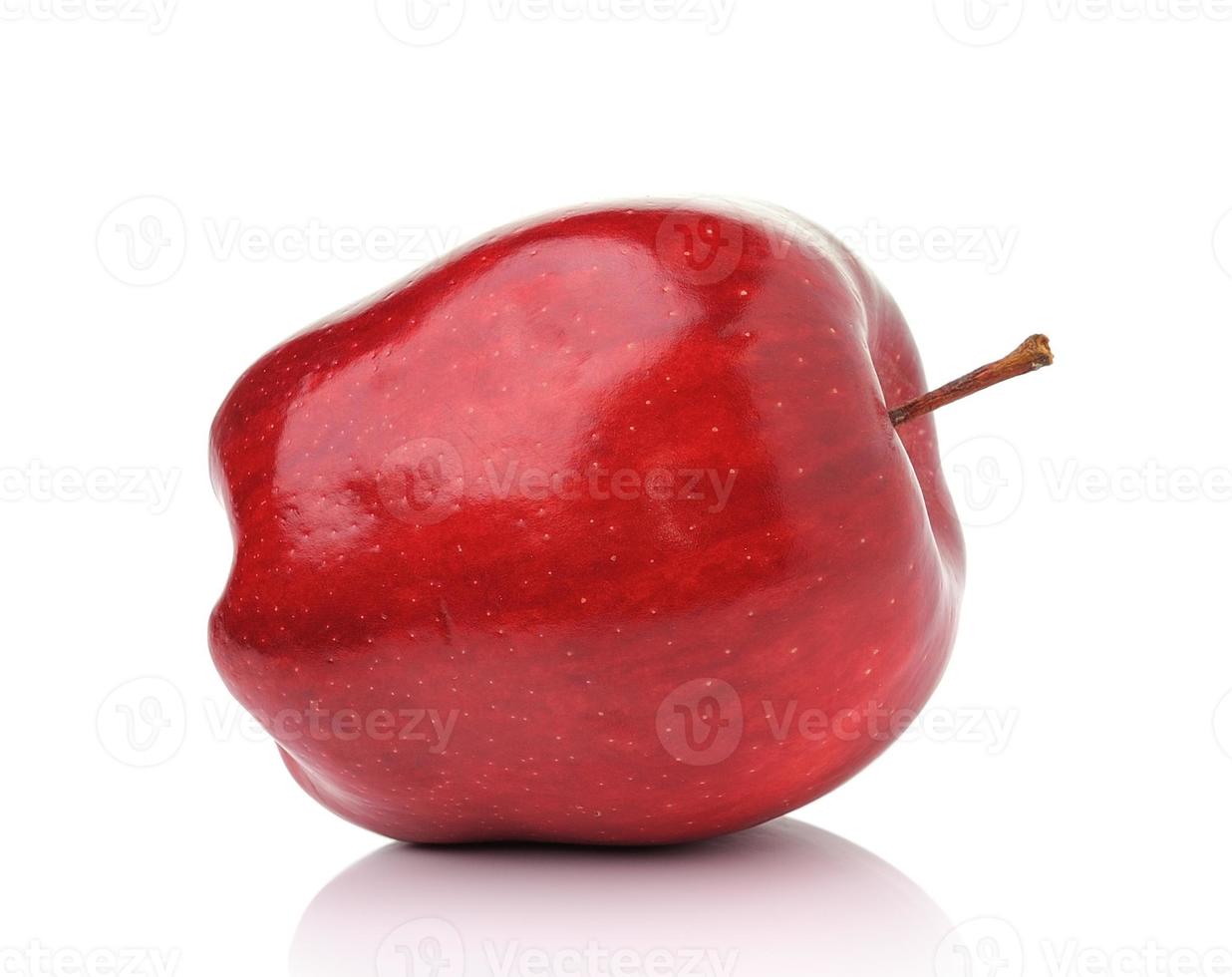 Red ripe apple photo