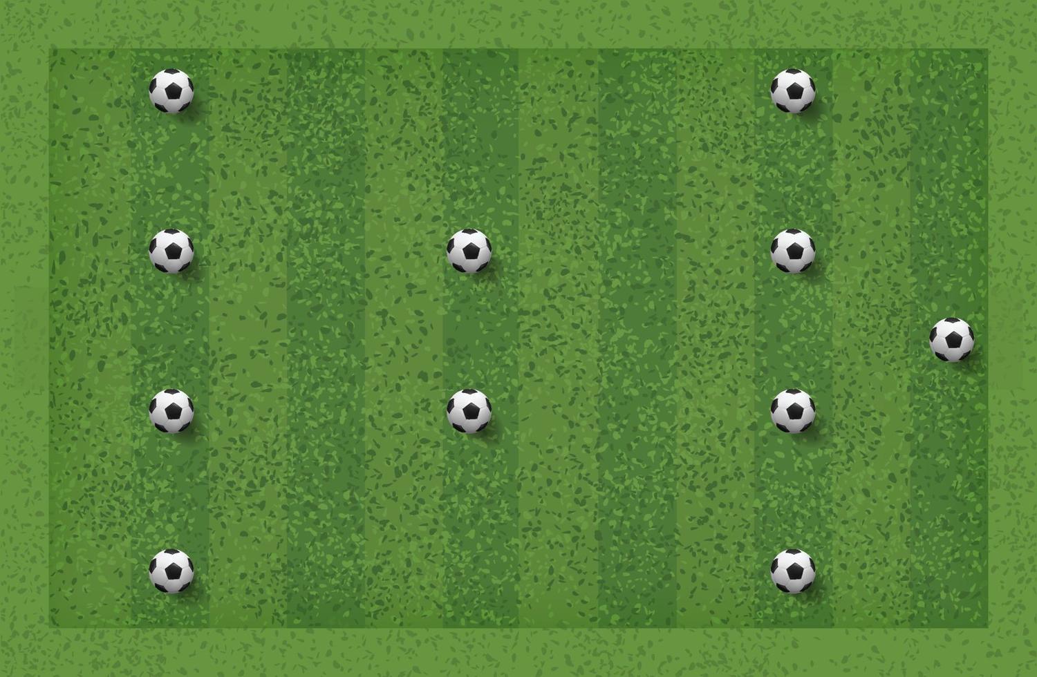 4-2-4 Soccer game tactic. Layout position for coach. Vector. vector