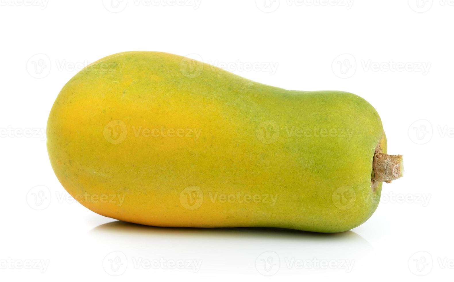 papaya on white background photo