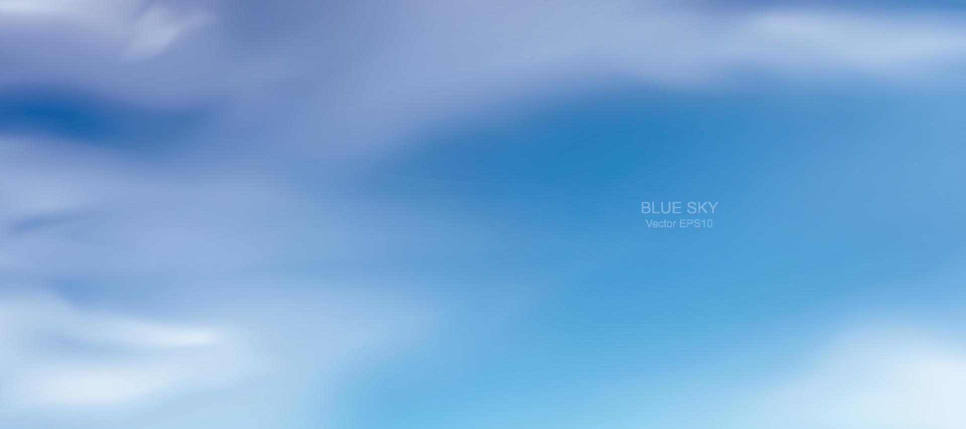 Blue sky background with white clouds. Abstract sky for natural background. Vector illustration.