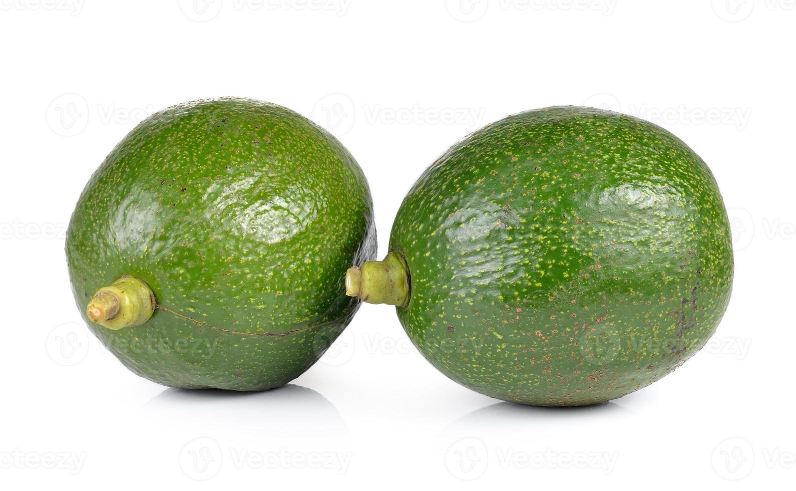 avocado on white background photo