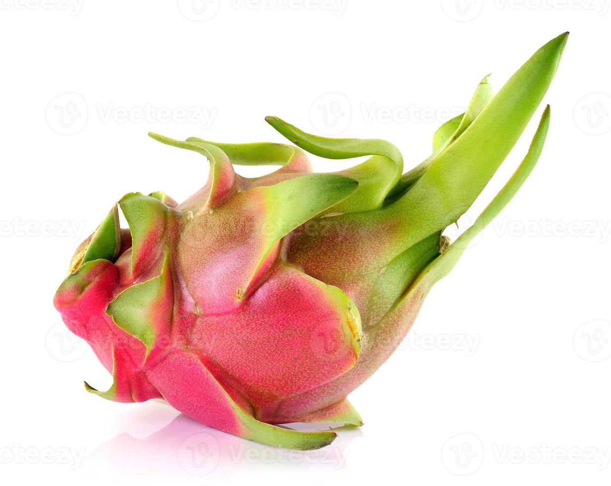 Dragon Fruit on white background photo