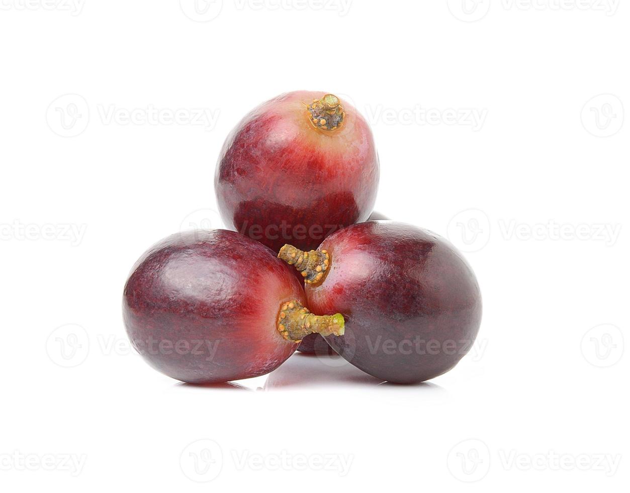 grapes isolated on over white background photo