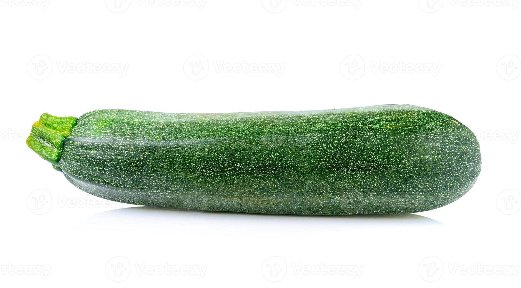 Fresh zucchini on white background photo