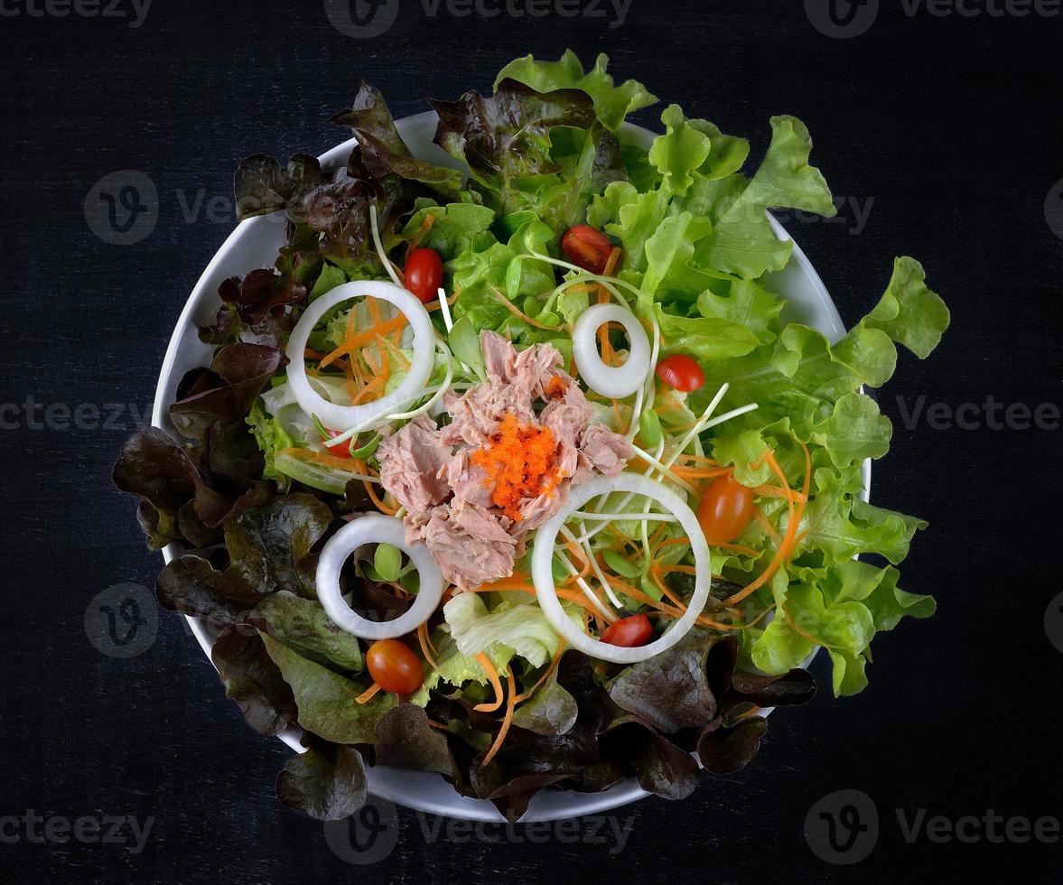 Tuna and vegetables salad photo