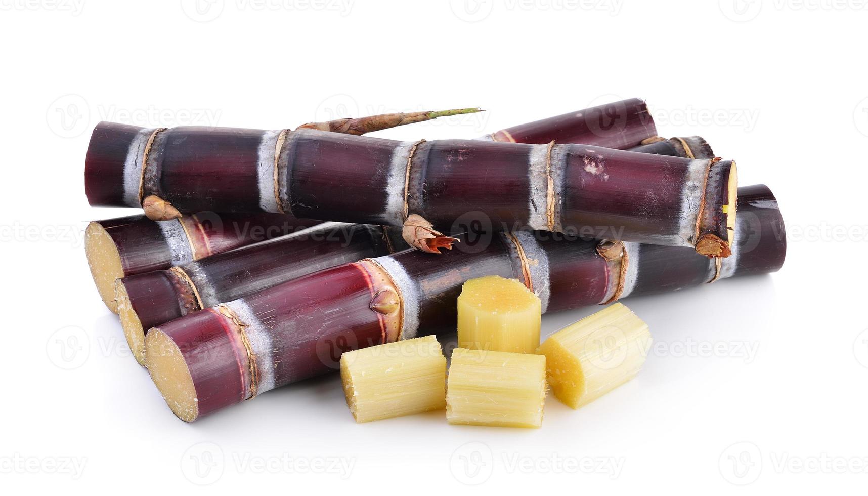 sugarcane on white background photo