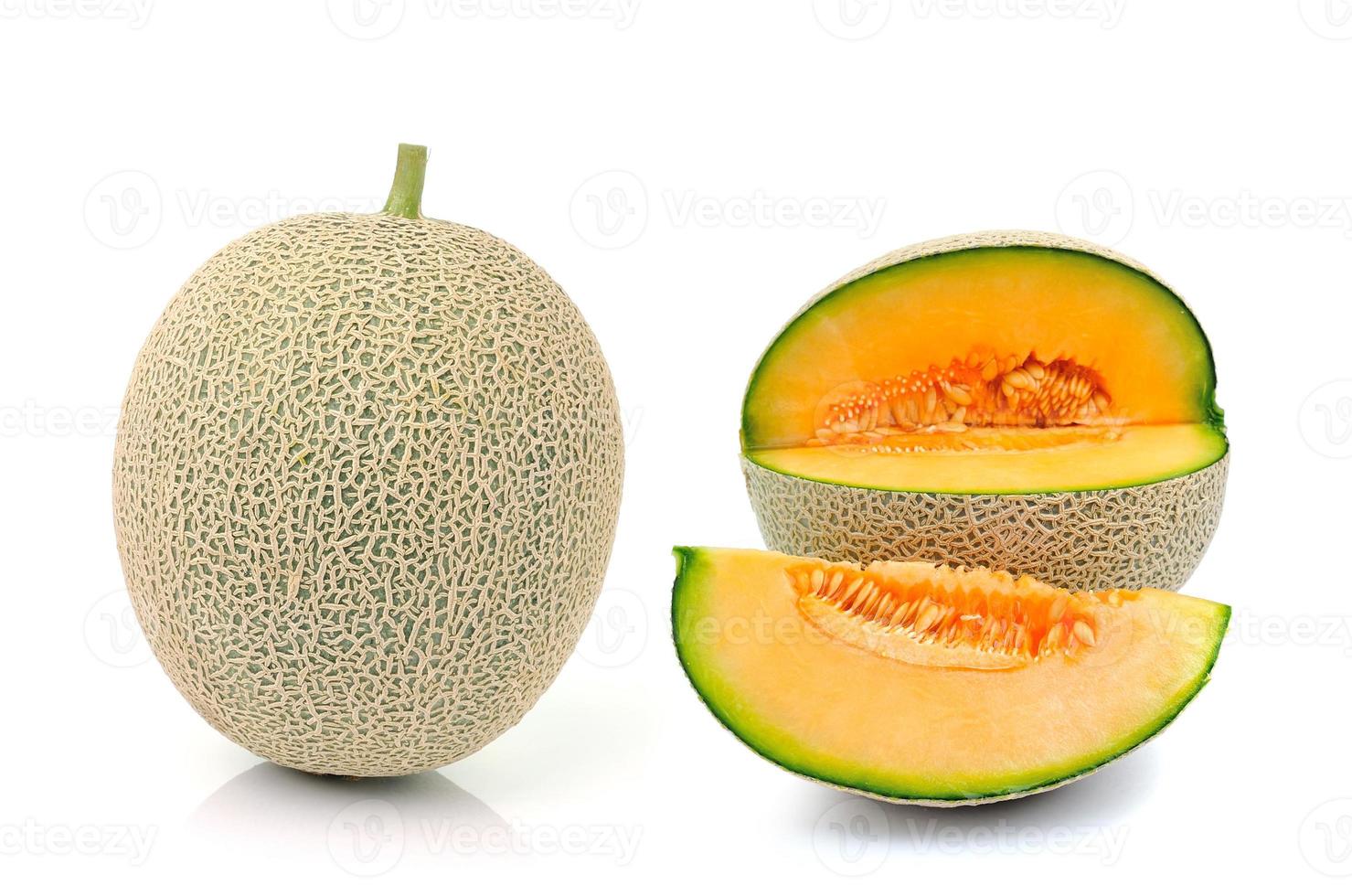 melon isolated  on white background photo