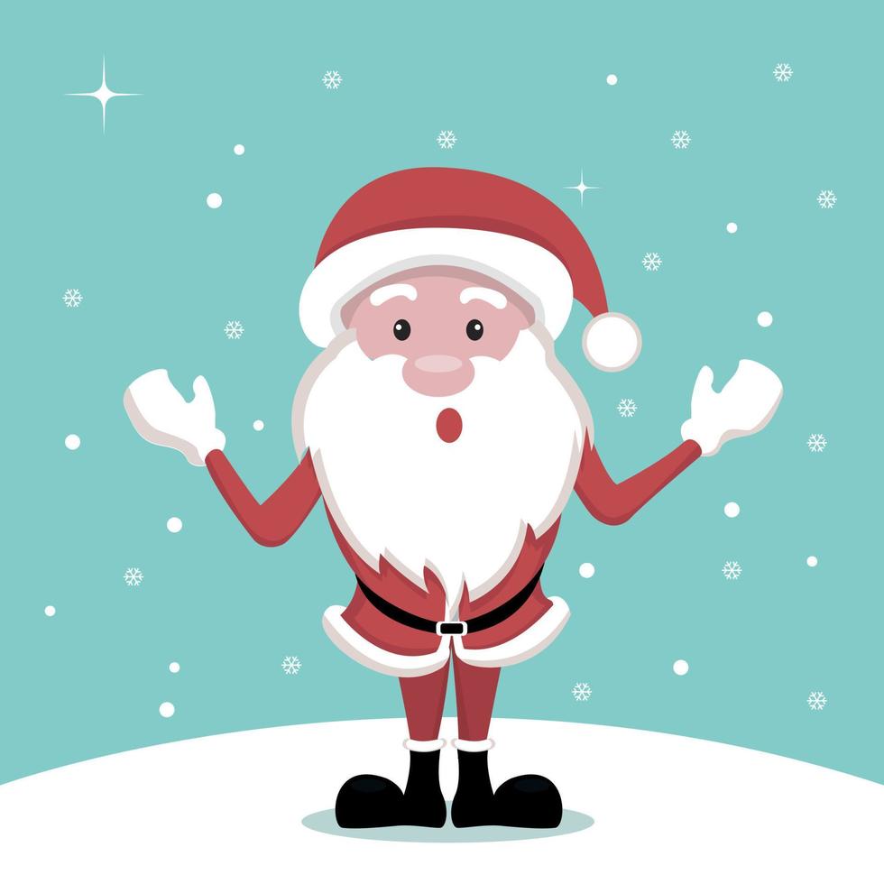 Vector design of Santa Claus cartoon Christmas cardVector design of Santa Claus cartoon Christmas card