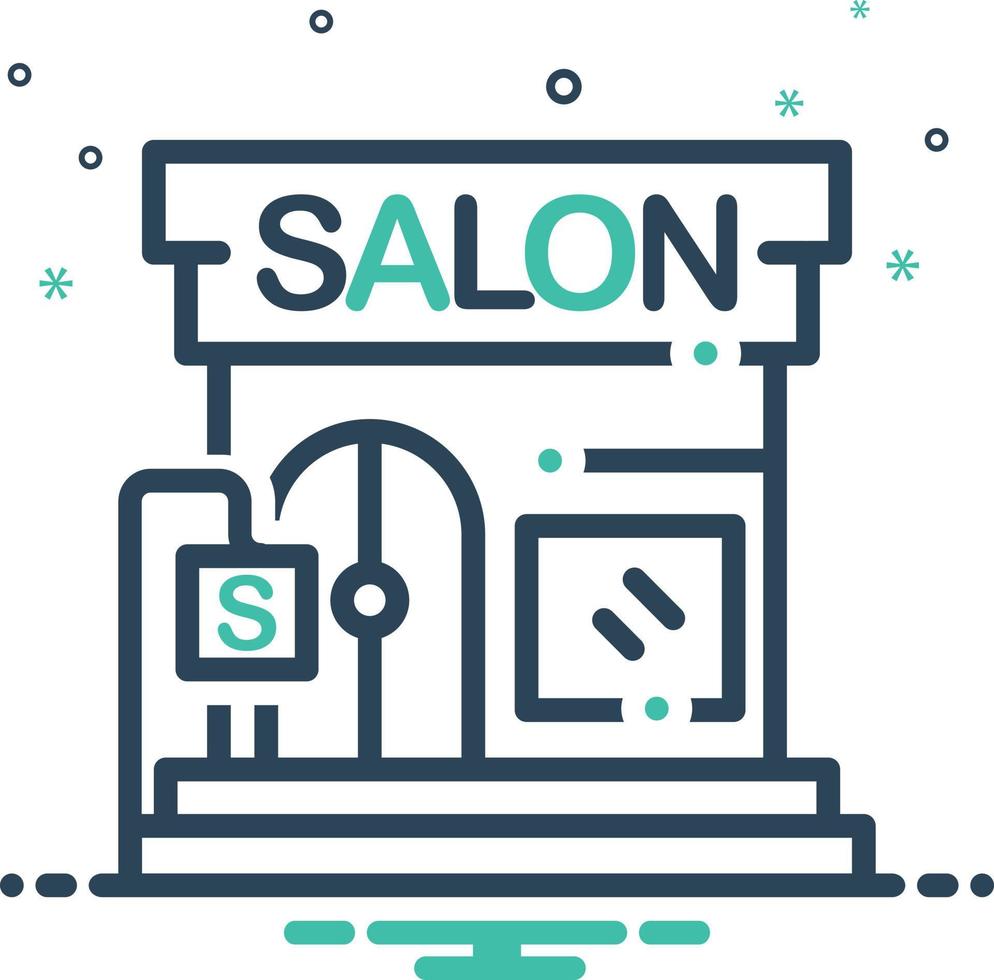 Mix icon for beauty salon vector