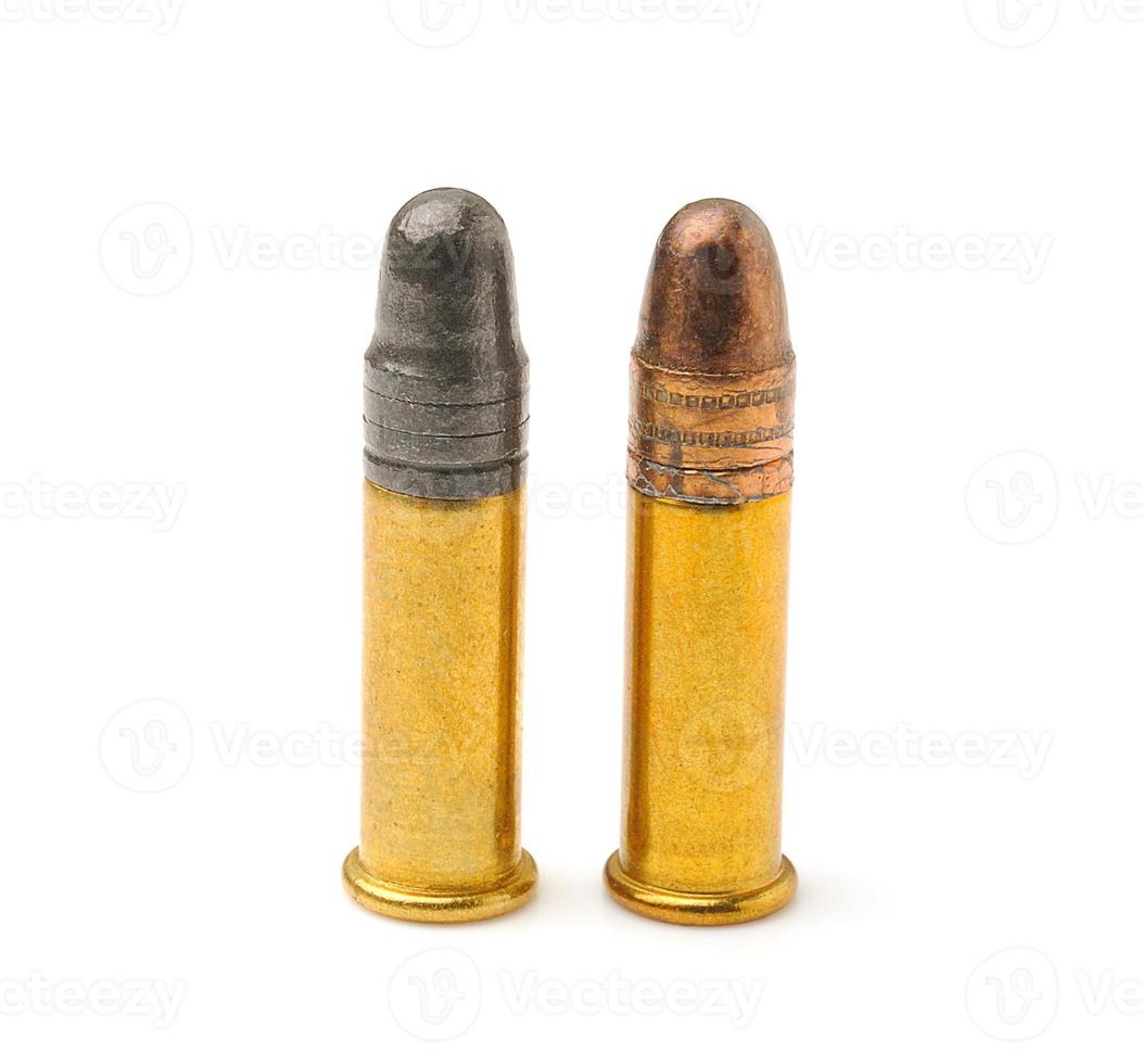 bullet isolated on white background photo