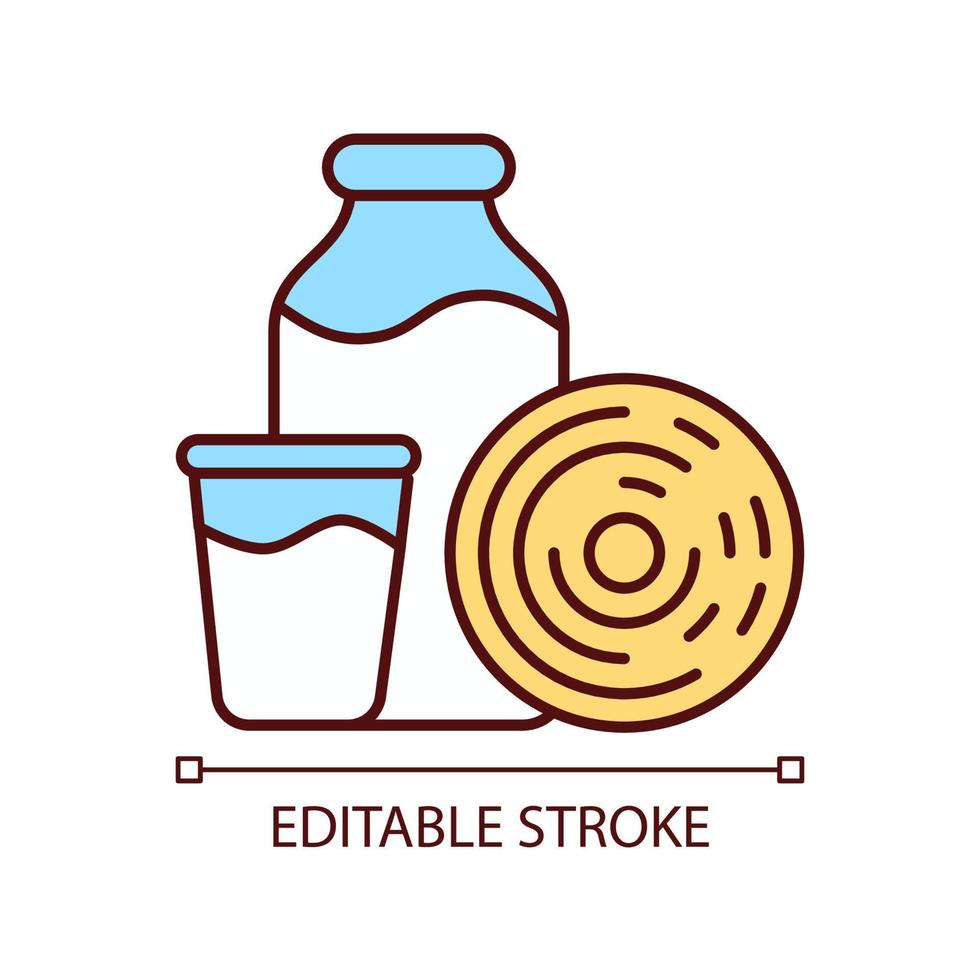 Spiral plating for bacterial count RGB color icon. Direct counting method. Scientific measurement. Spiral plater instrument. Isolated vector illustration. Simple filled line drawing. Editable stroke