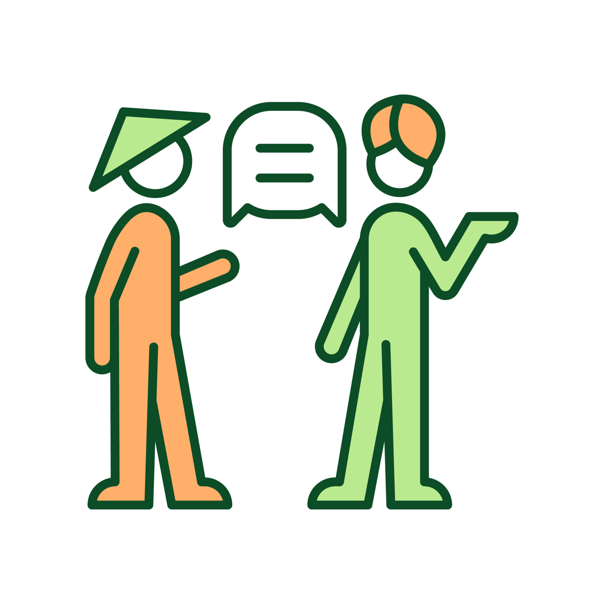 Cross cultural communication RGB color icon Handling language barriers Cross cultural communication RGB color icon Handling language barriers