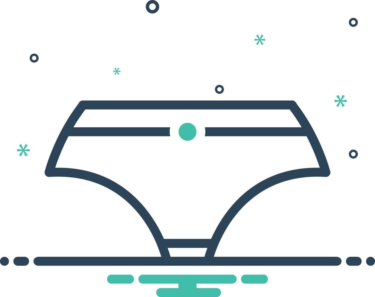 Mix icon for underwear vector