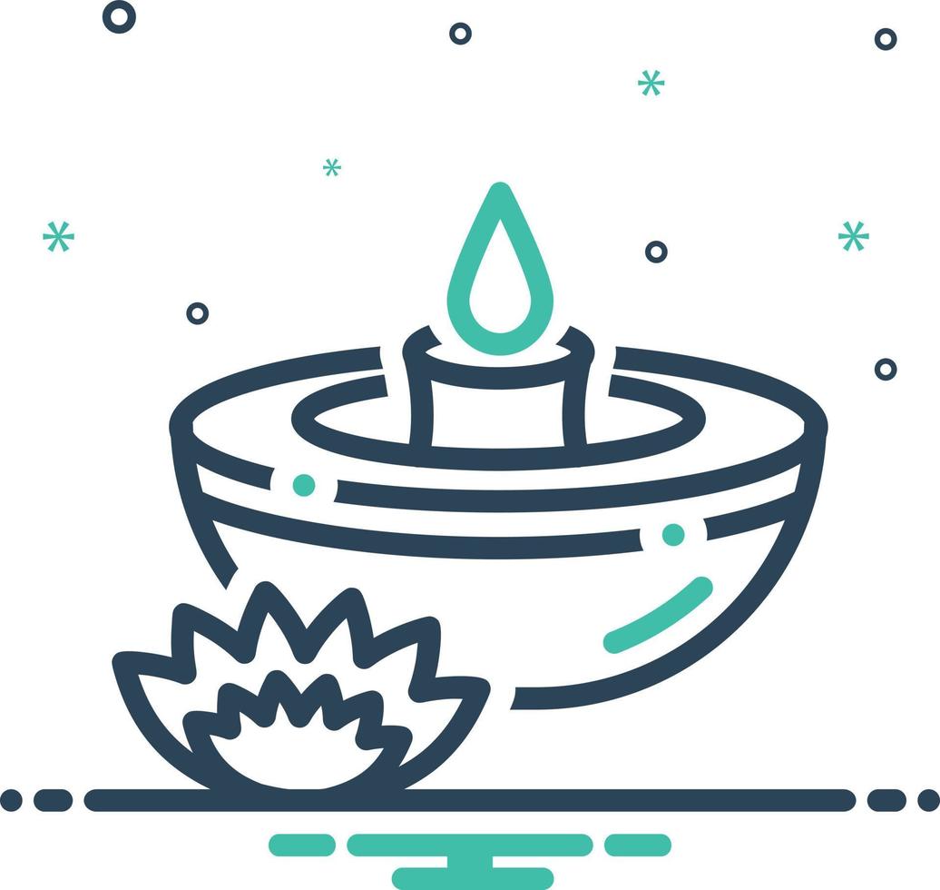 Mix icon for candles vector