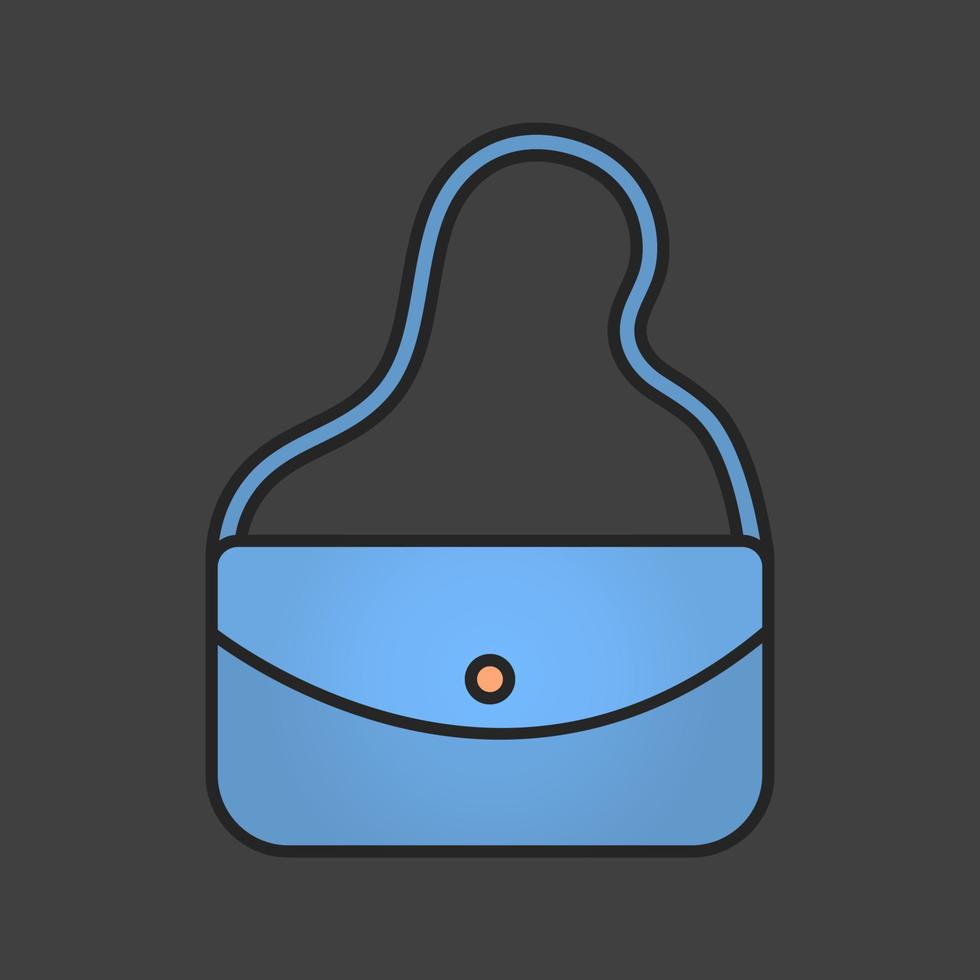 icono de color de bolso de mujer. bolso. ilustración vectorial aislada vector