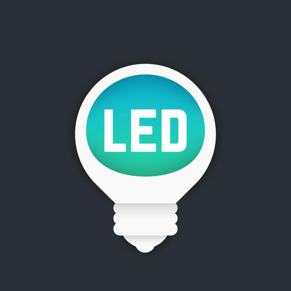 led bulb vector illustration