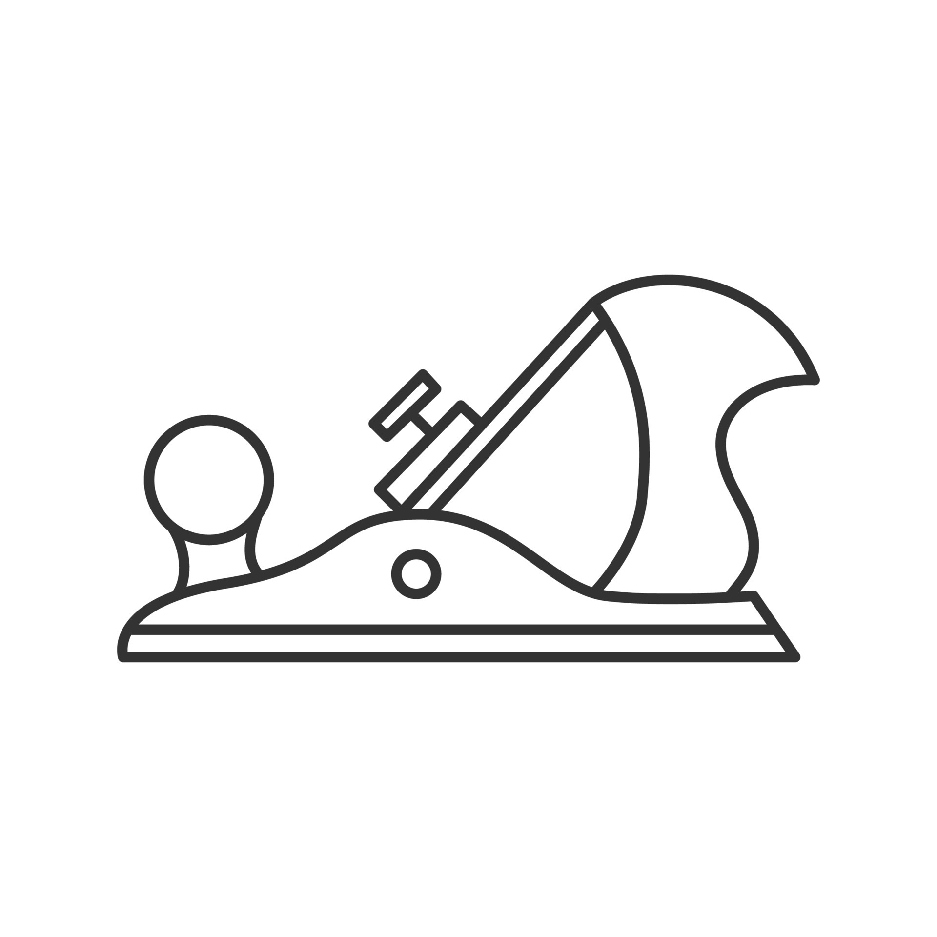 Hand Plane Icon Sketch Style Woodworking Stock Vector Royalty Free  1694302174  Shutterstock