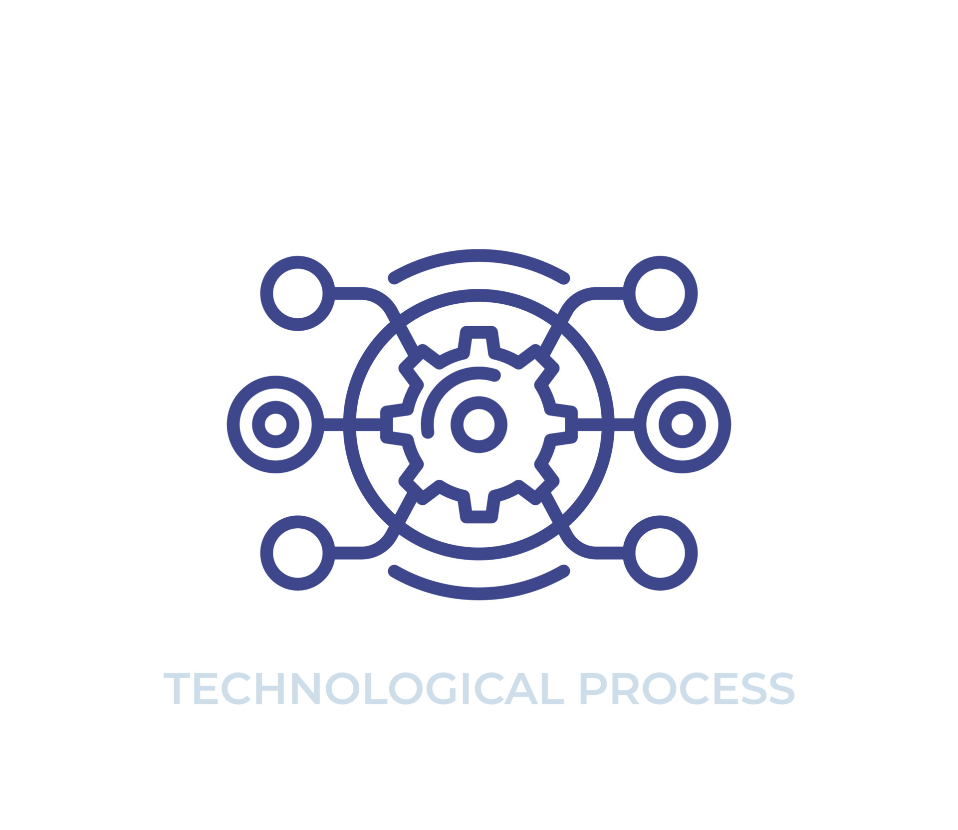 technological process vector line icon 4182892 Vector Art at Vecteezy