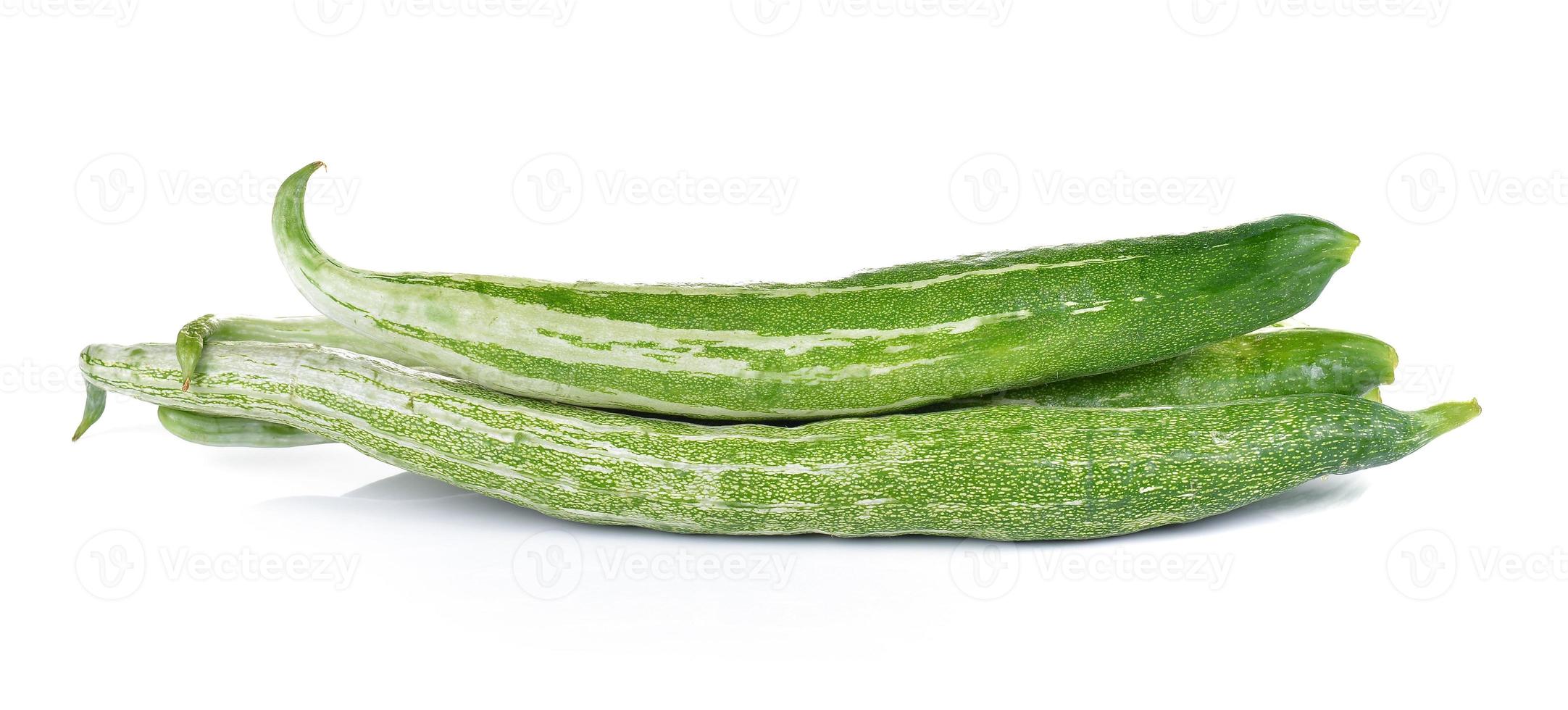 Snake gourd on white background photo